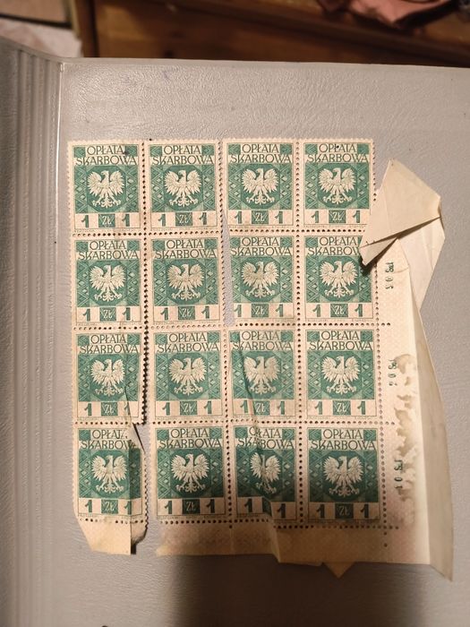 Filatelistyka.znaczek Opłata skarbowa 1zł