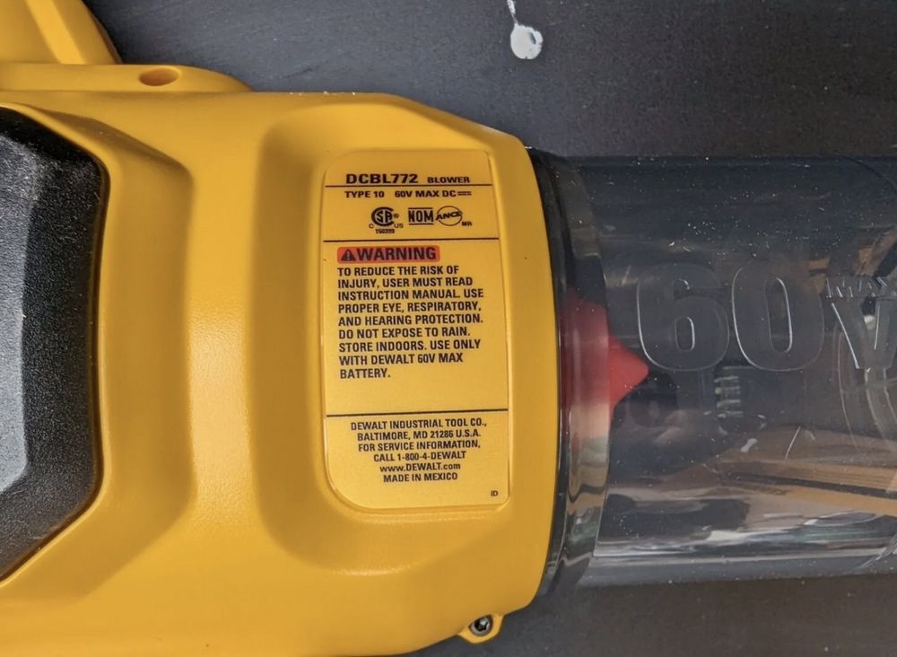 DeWALT DCBL772B акумуляторна повітродувка FLEXVOLT 60V з США ОРИГІНАЛ