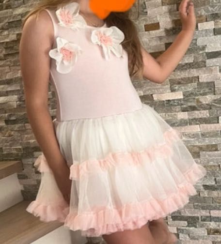 Popatu Amerykańska DUŻA OBJĘTOŚĆ SPÓDNICY tiulu, kwiaty 110 116