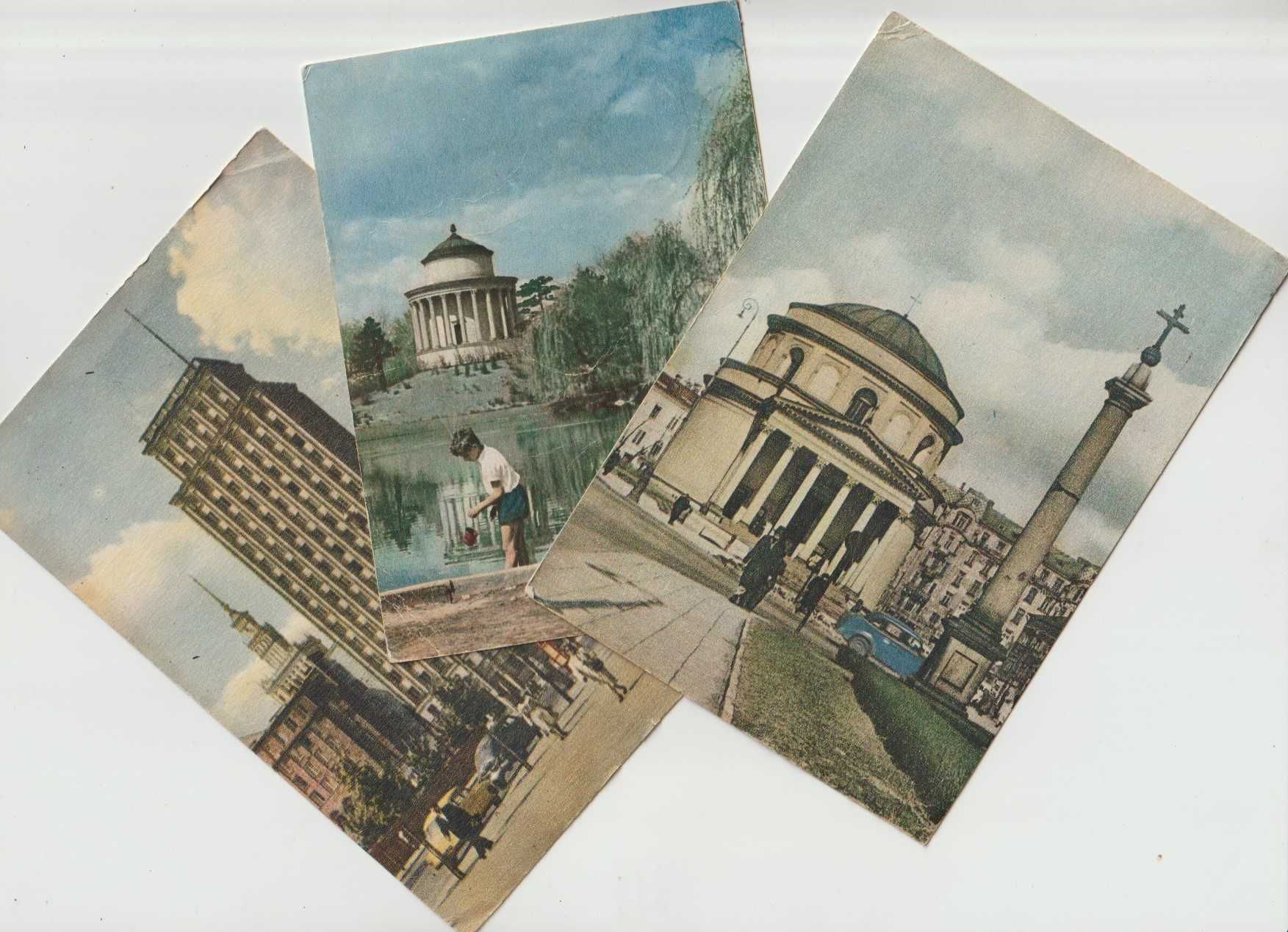 Trzy pocztówki z Warszawy