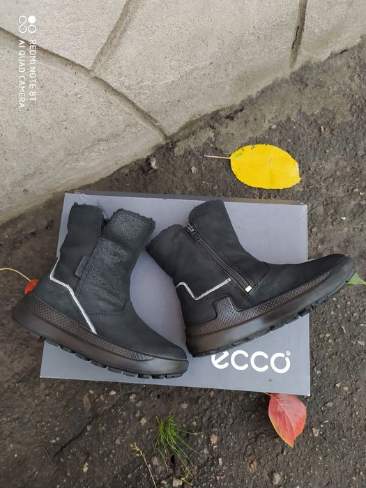 Ecco 28 34 ботинки на дівчинку зимові сапоги черевики чоботи взуття ес