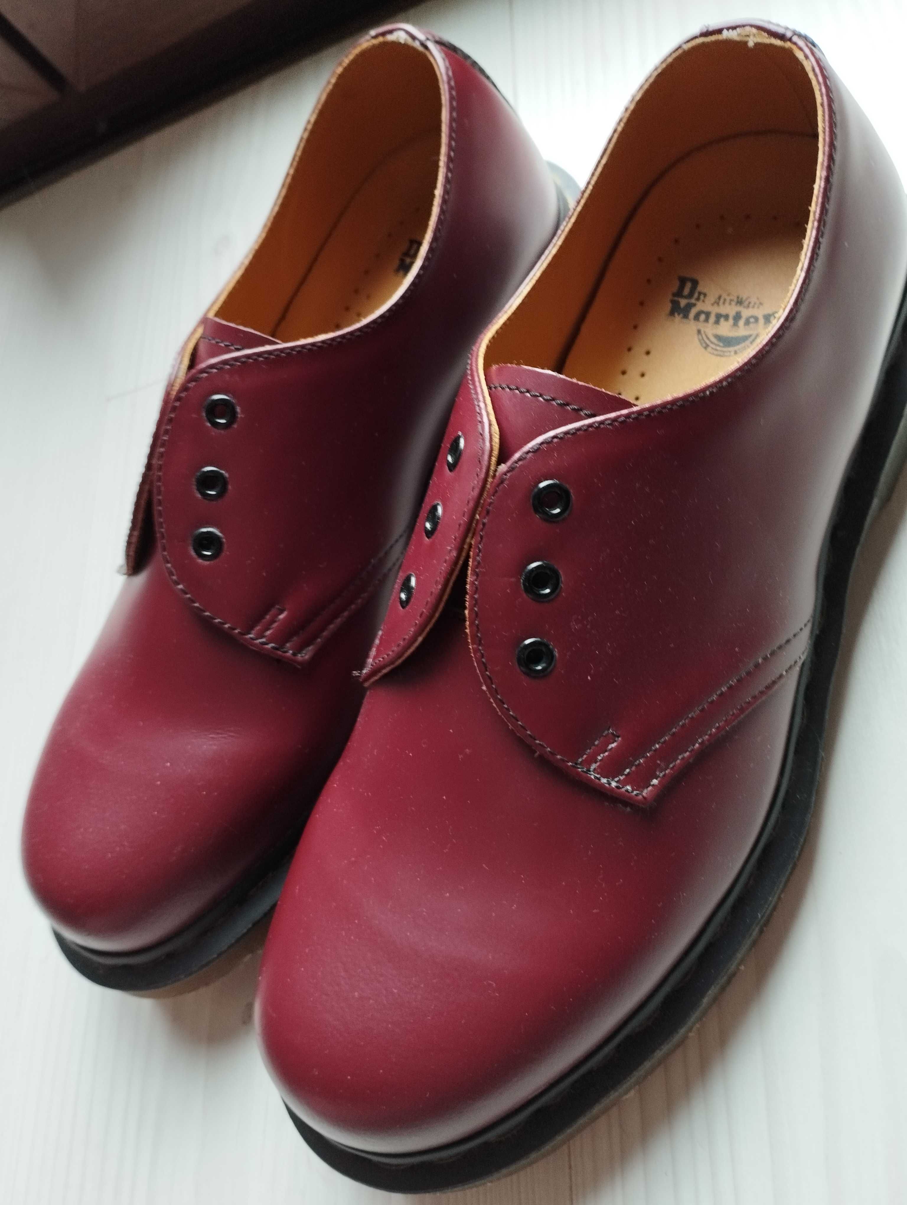 Buty glany Dr Martens trójki Nowe 39 bordo