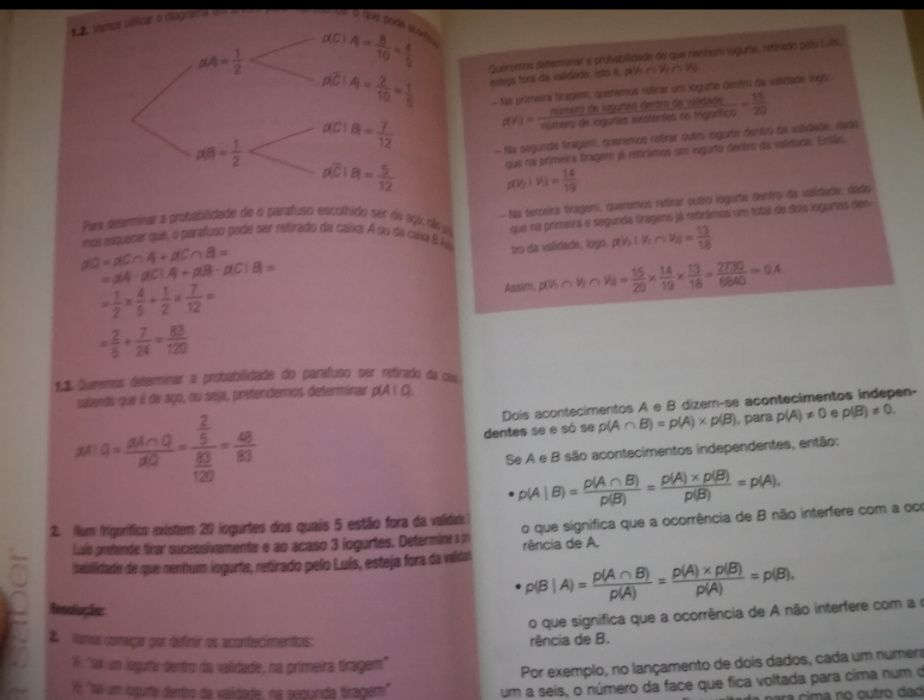 Livro O Essencial Matemática A 12° Ano da Porto Editora em excelente e