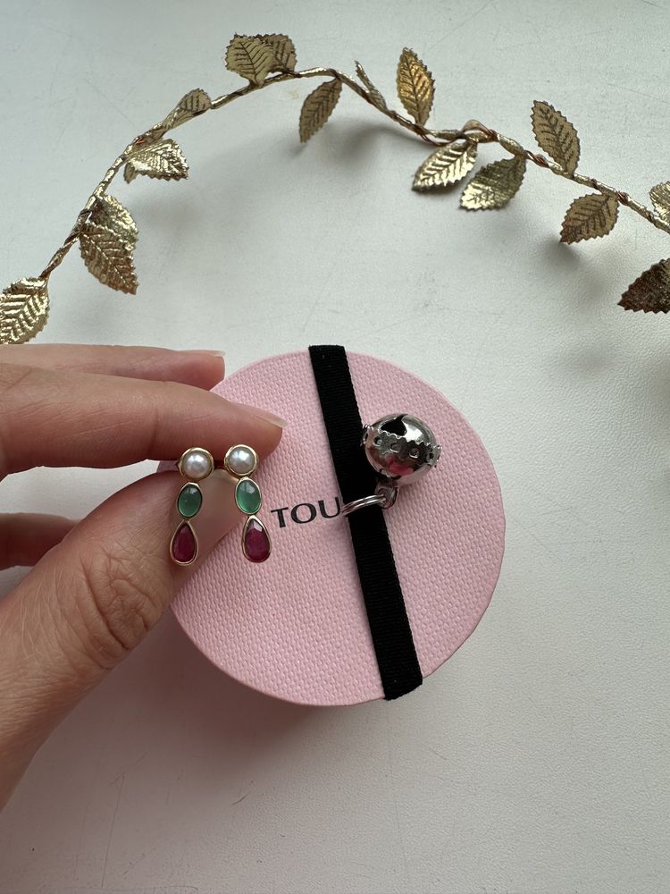 Золоті сережки TOUS Gem Power
