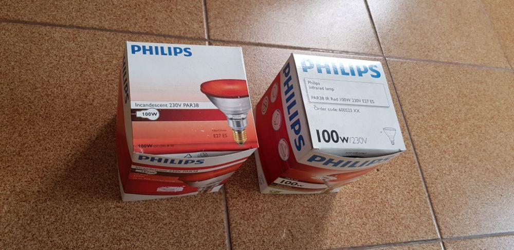 Lampada de aquecimento vermelha 100 watts PHILIPS