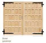 drzwi garazowe drewniane sosnowe
