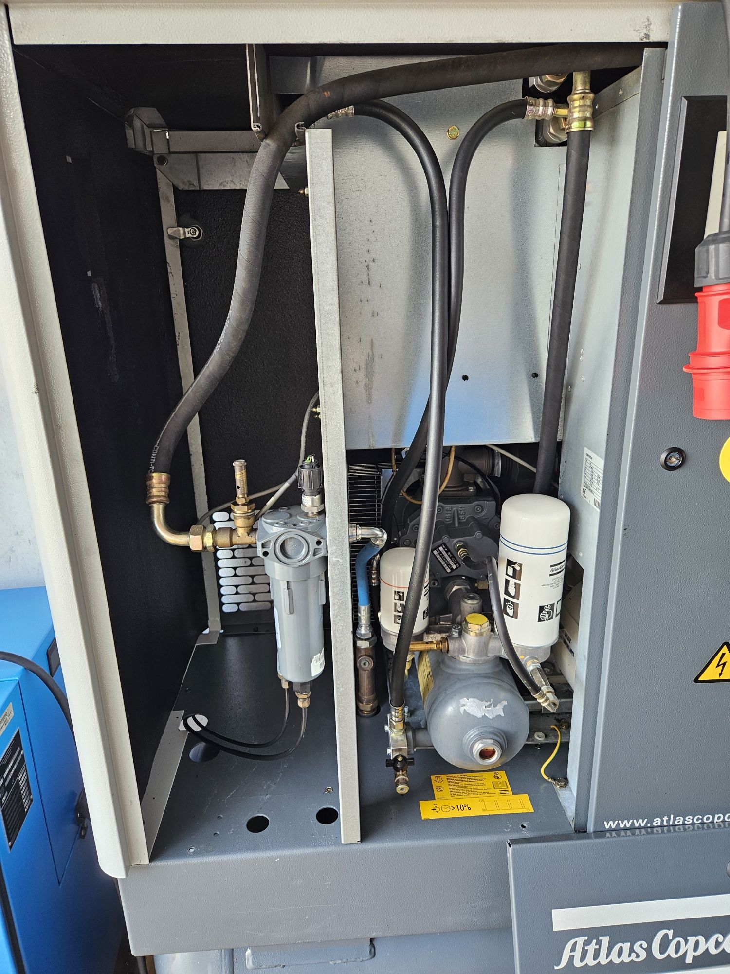 Kompresor srubowy atlas copco ga7 zbiornik 270l sprężarka