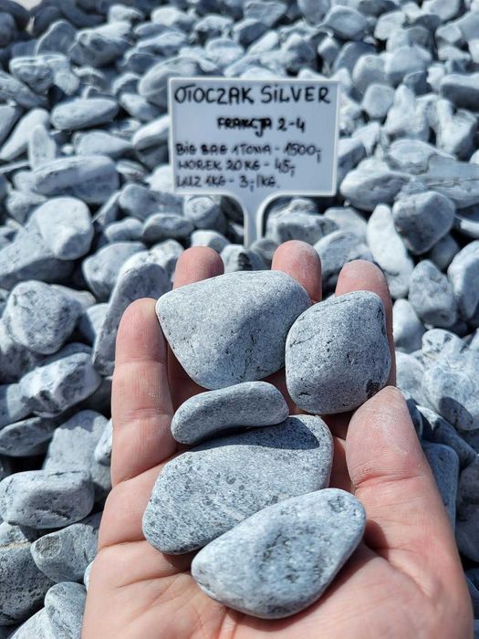 Otoczak Thassos grecki biały kamień Kamienie ogrodowe dekoracyjne ozdo