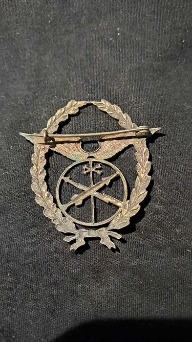 Emblema antigo das Transmissões-Exército Português (metal) 1960–1990