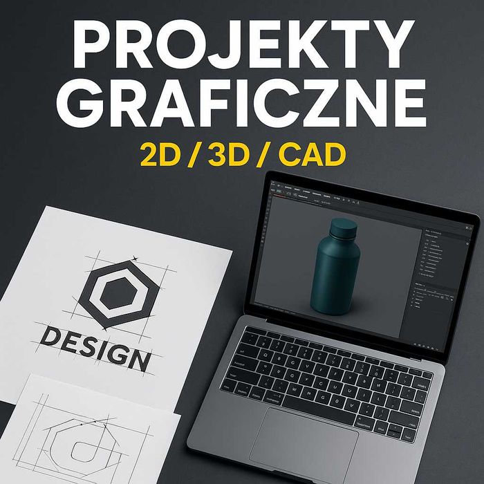 Projekty graficzne logo wizualizacje 3D oraz projekty CAD