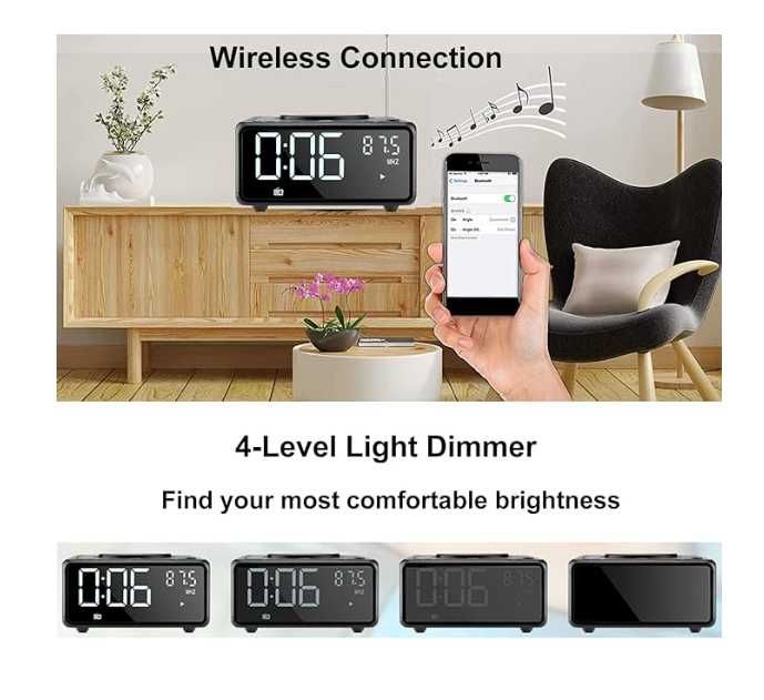 Radio budzik 4 w 1 Gelielim