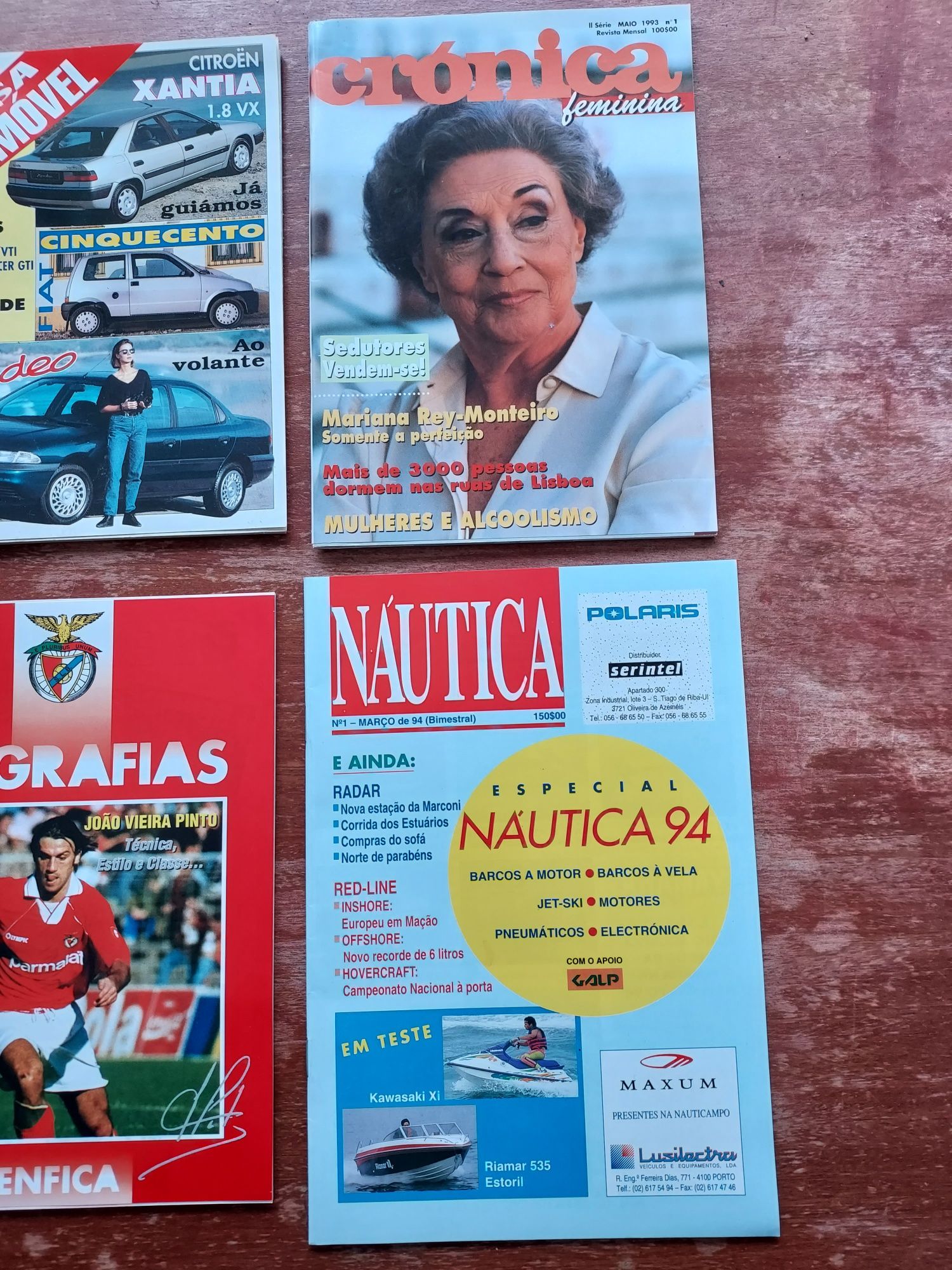 6 revistas N°1 pequenas anos 90