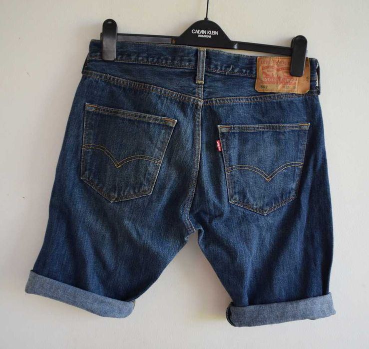 Levis 501 w32 granatowe szorty spodenki s męskie