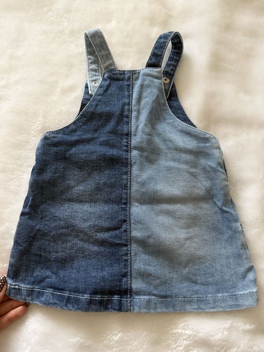 Jeansowe ogrodniczki f&f