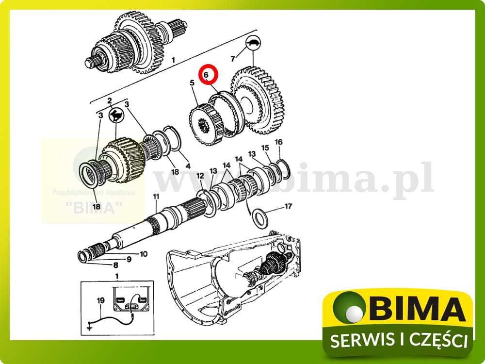 Przesuwka żółw zając Massey Ferguson 3060~3065~3070~3080~3085~3095~311