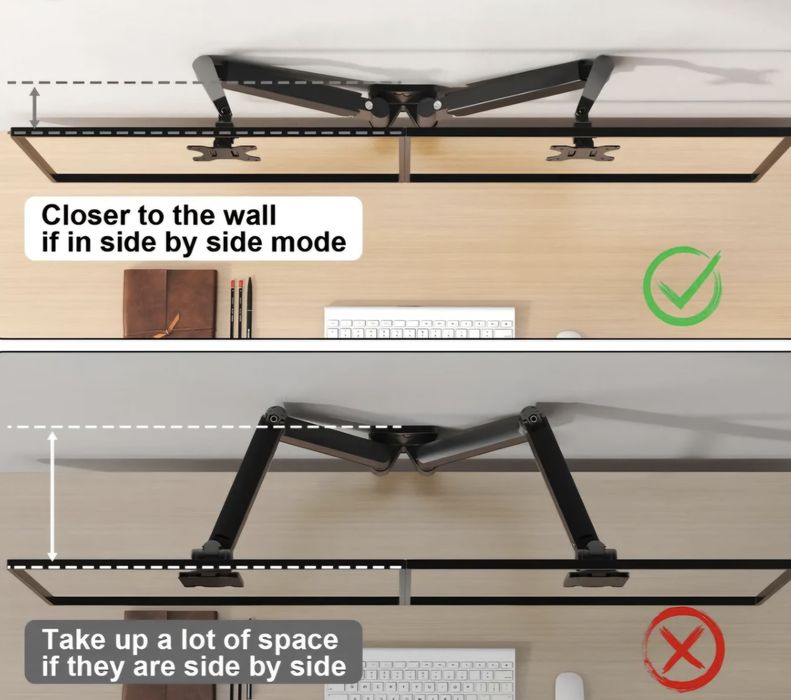 !! Uchwyt do 2 monitorów 17-32" Ścienny PREMIUM SLIM !!