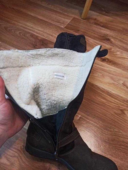 Зимові замшеві жіночі сапожки чоботи сапоги 37 розмір