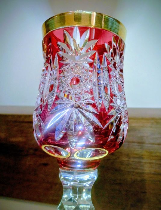 Cudny Kielich huta Józefina 1910r Alexander Pfohl Remer Nachtman Antyk