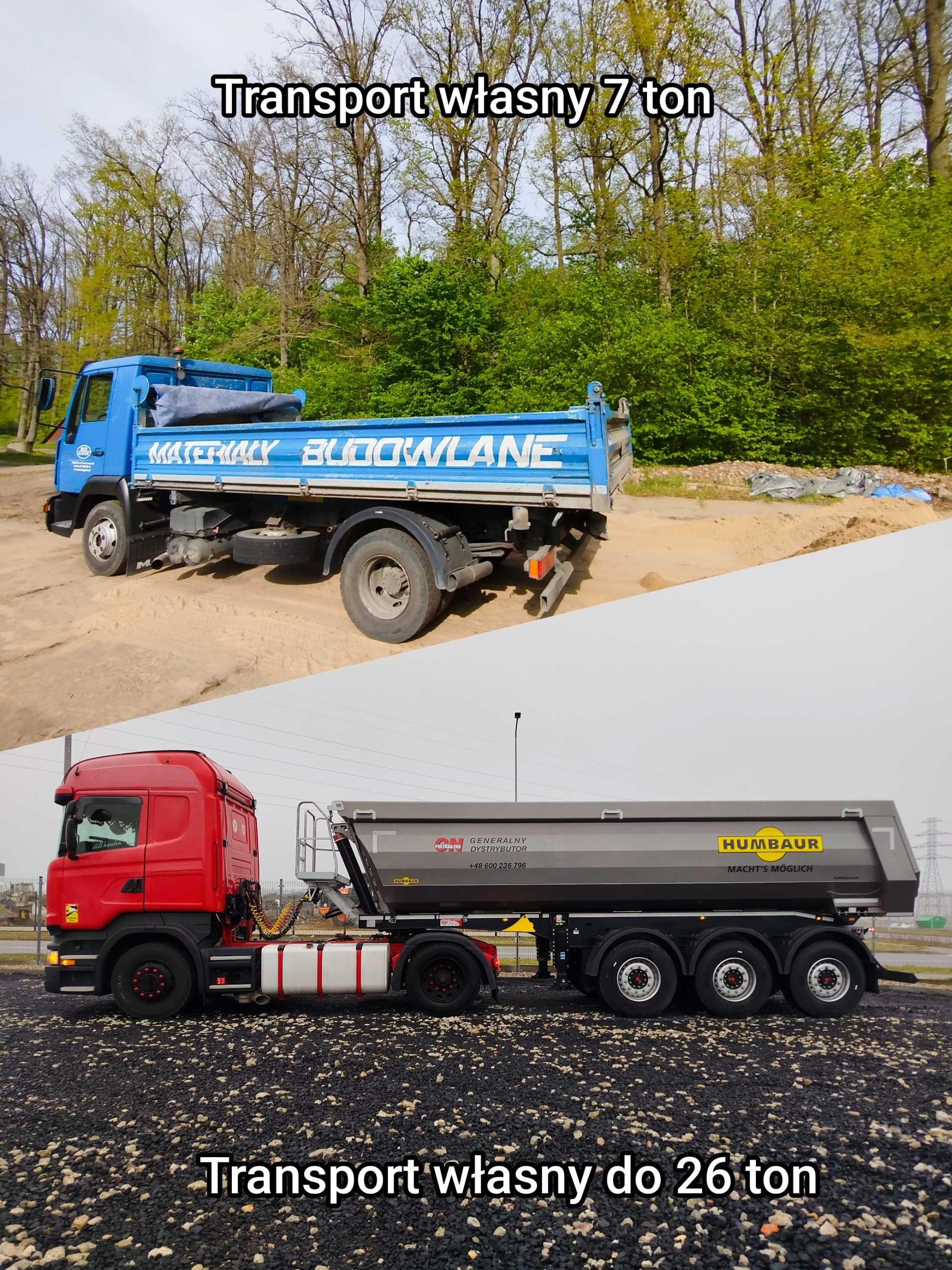 Skład kruszyw-piasek|żwir|granit|gnejs|bazalt|tłuczeń|szlaka|TRANSPORT