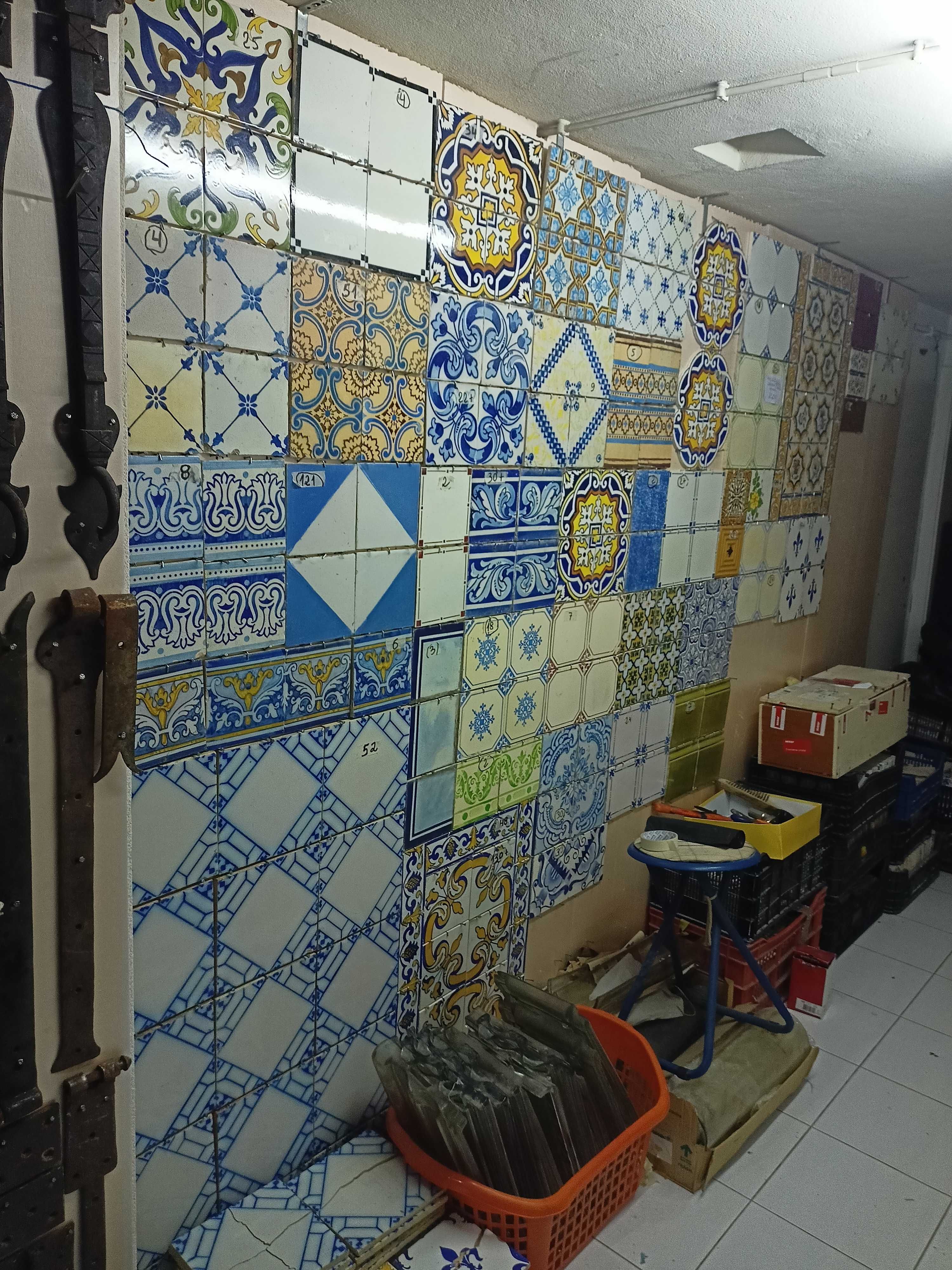 Par Painéis Florões Azulejos