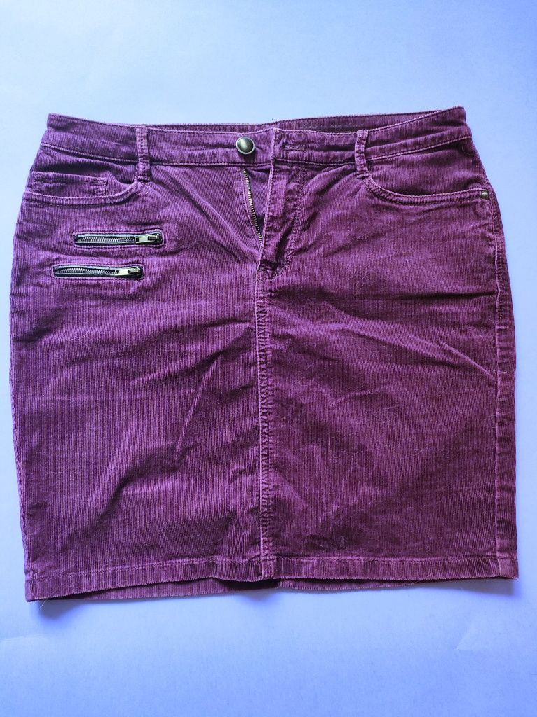 Vintage yk2 fioletowa spódniczka 100% bawełna