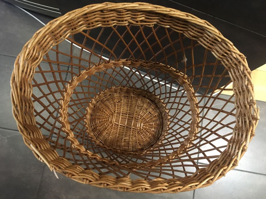 Kosz wiklinowy na pranie 42x32x58