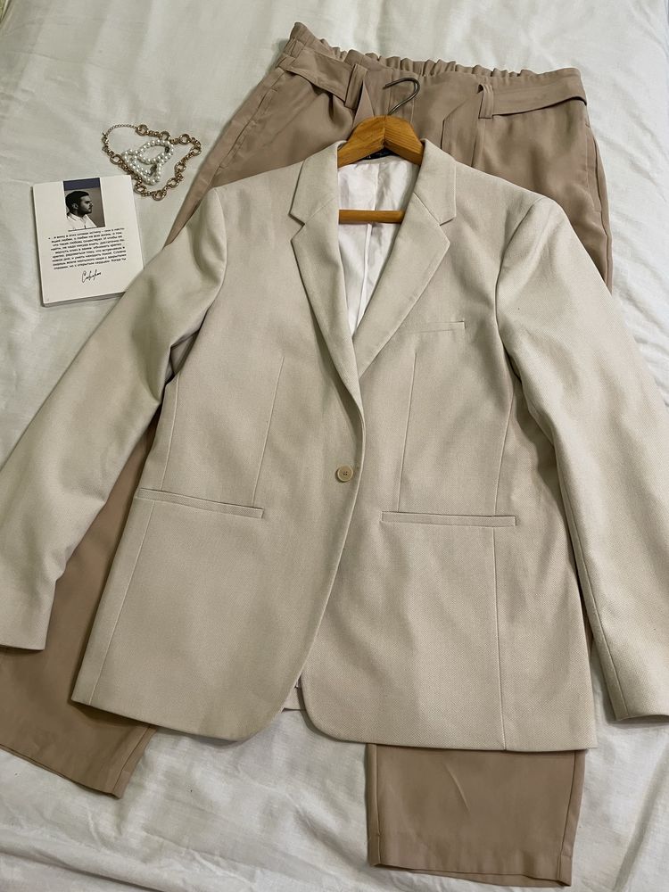 Чоловічий піджак zara, ніжно кремовий піджак, чоловічий піджак
