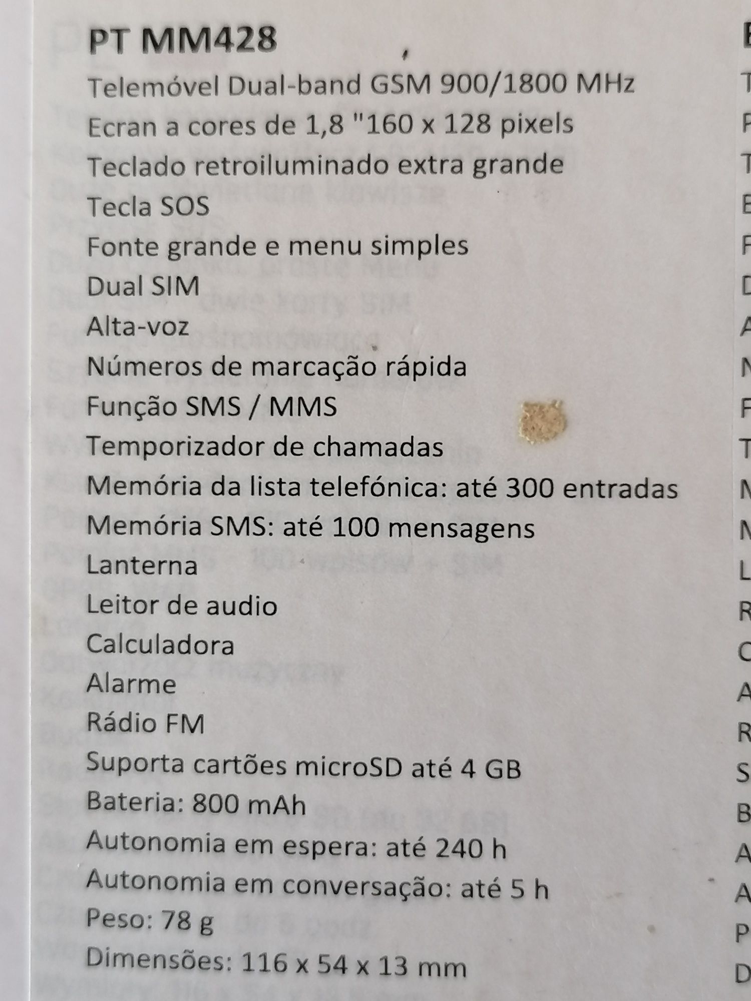 Telemóvel Sénior  Maxcom  como novo