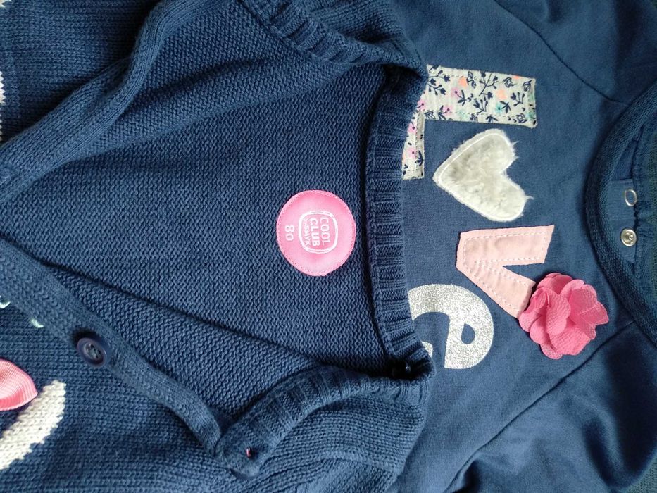 Платье и кофточка костюм на девочку 80 см