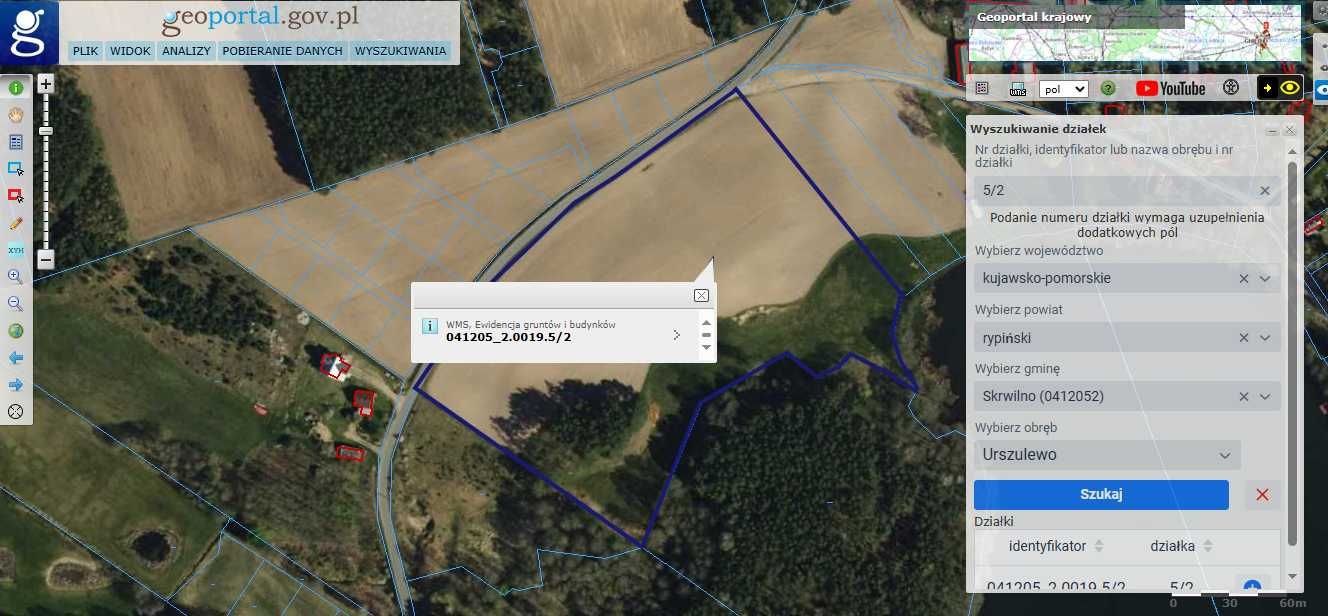 DZIAŁKA USŁUGOWA 3,17 ha Z linią Brzegową 54m Jezioro Urszulewskie