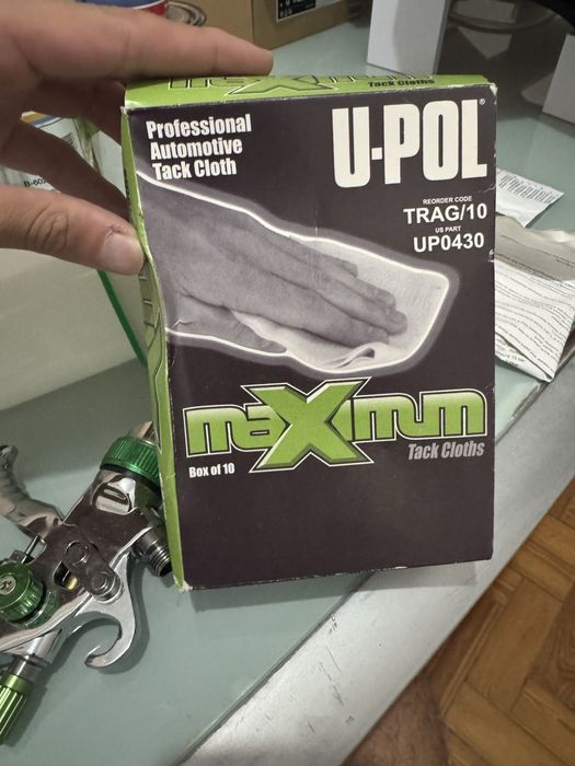 Pistola de Pintura Profissional + Panos agarra pó +  manômetro.