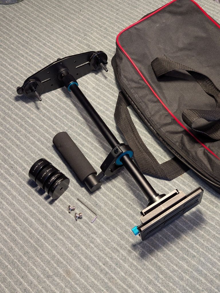Fly cam, steady cam, stabilizator kamery, aparatu