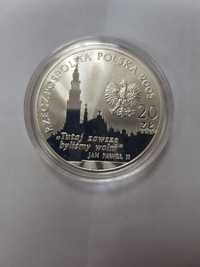 Srebrna moneta kolekcjonerska 350 lecie obrony Jasnej Góry  20 zł 2005