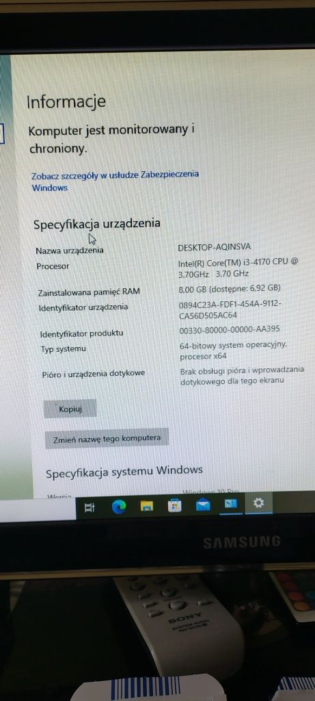 Komputer Fujitsu I3 +monitor