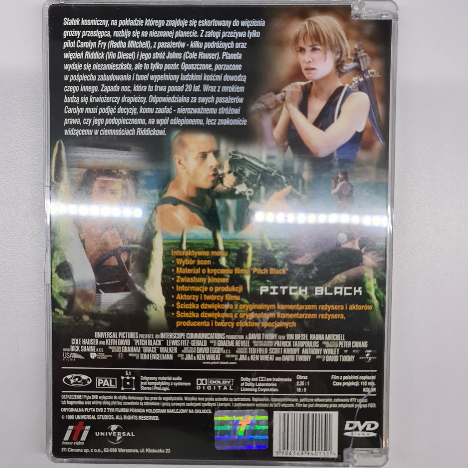 Pitch Black film na DVD