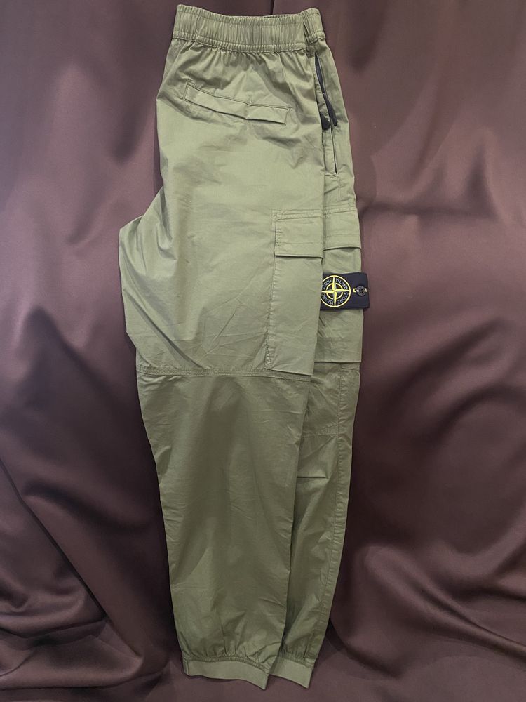 Штани чоловічі STONE ISLAND Supima Cargo Pants Black! Оригінал.