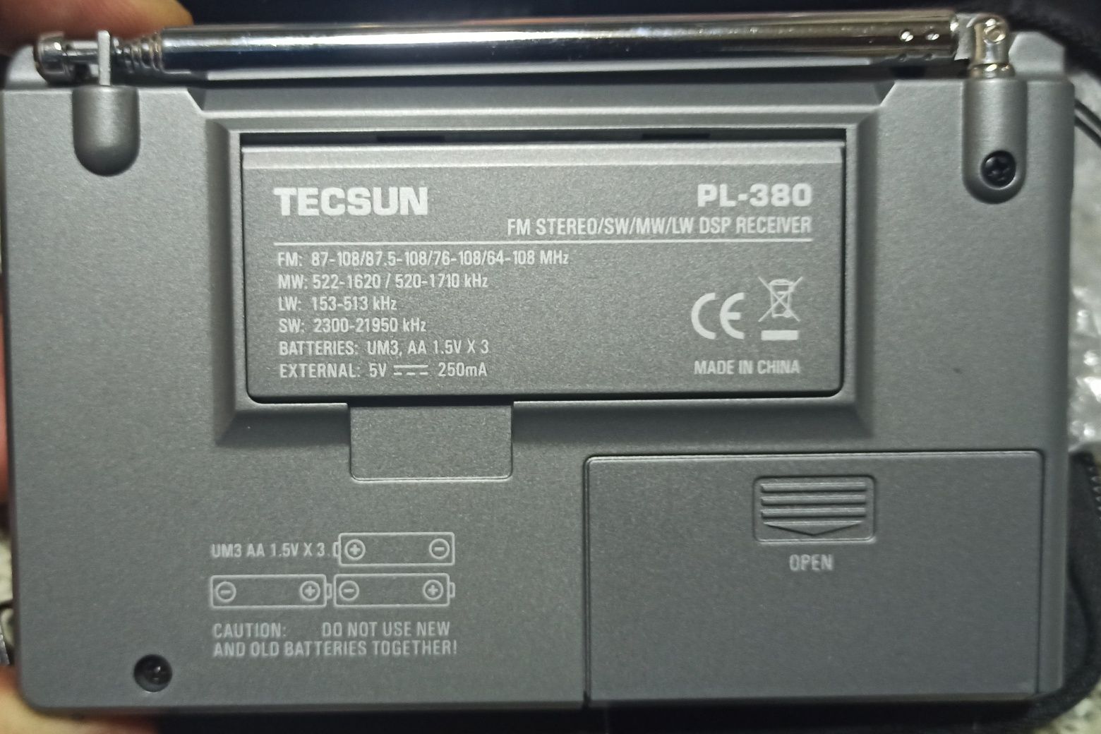 Tecsun PL-380 всеволновый FM LW MW SW радиоприемник DSP