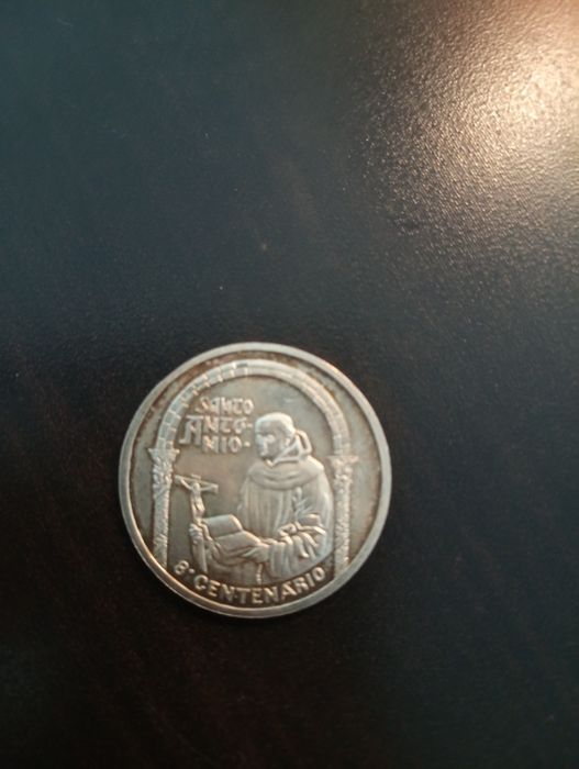 500 escudos  - 800 Aniversário Santo António	- Portugal 1995 - Prata