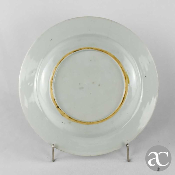 Par de Pratos, China, decoração  “bianco sopra bianco” Qianlong XVIII