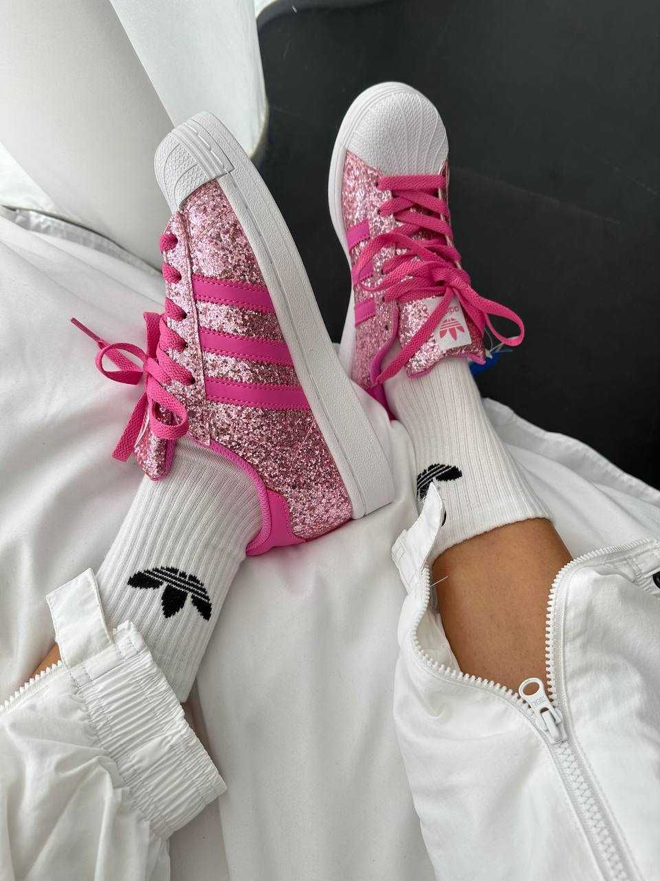 Женские кроссовки Adidas Superstar Barbie Pink 36-40 Хит Осени! Топ