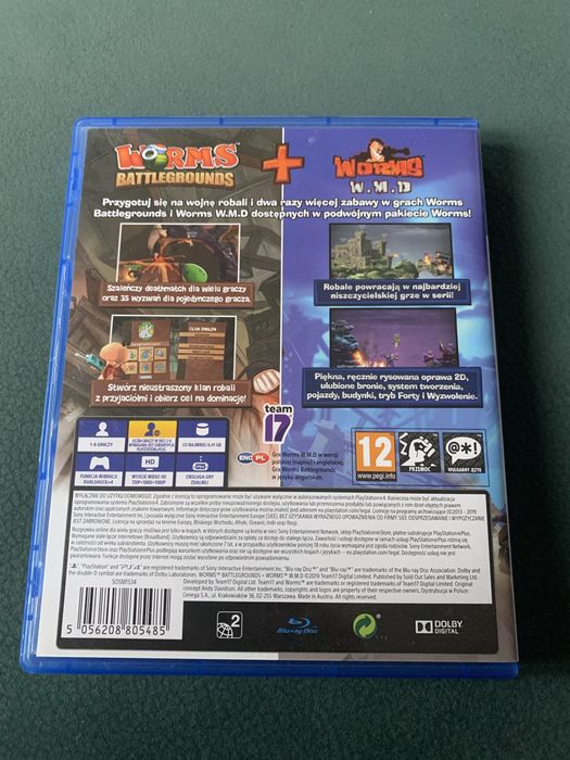 Gra Worms Battlegrounds WMD PS4 PS5 Playstation