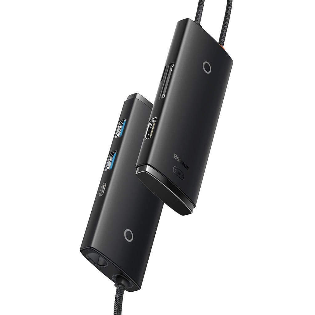 Adapter Hub 6w1 BASEUS do MacBook Air Pro USB-C / HDMI SD / 2x USB 3.0