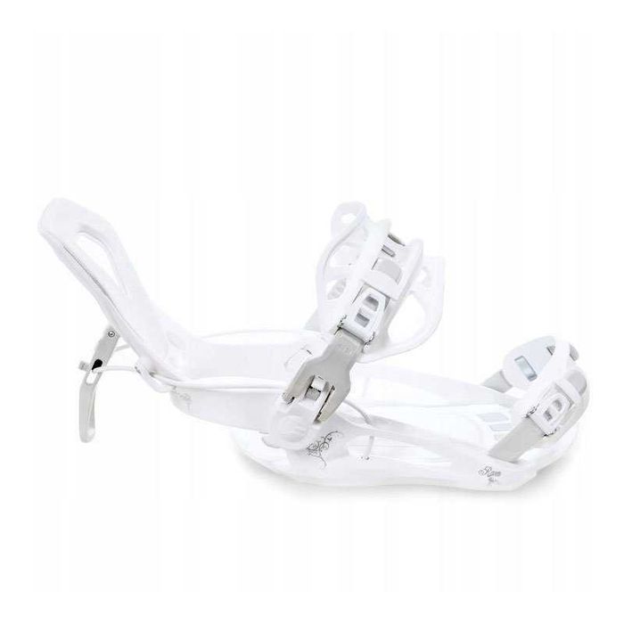 Szybkie wiązania snowboardowe Raven FT360 White, roz. M (39-42)
