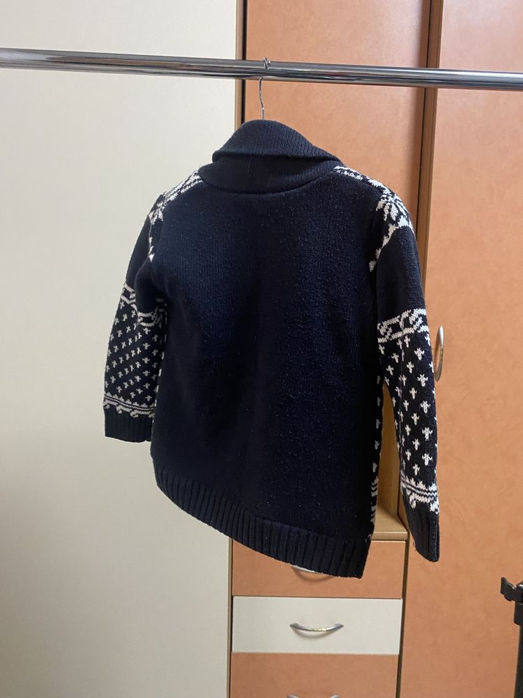 Кофта свитер на меху для мальчика
