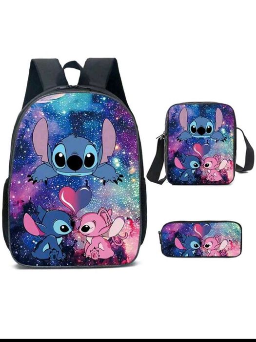 Trzyczęściowy zestaw szkolny Stich