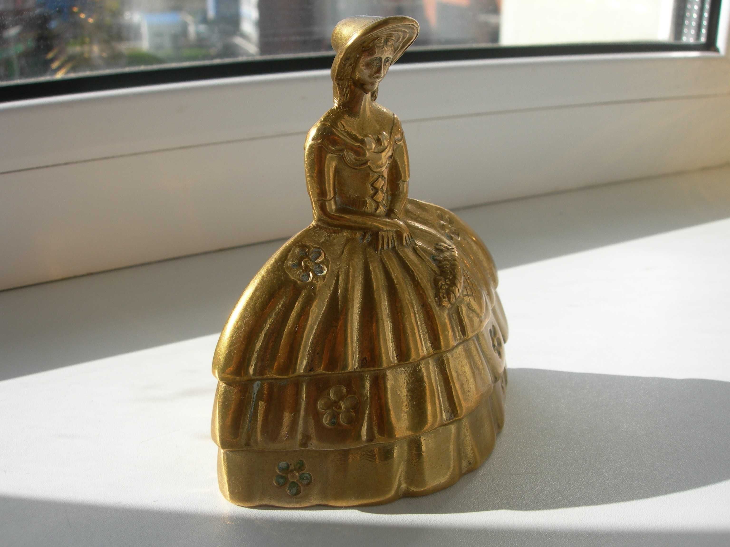 Колокольчик, дама, леди белл, бронза, Англия, с клеймом