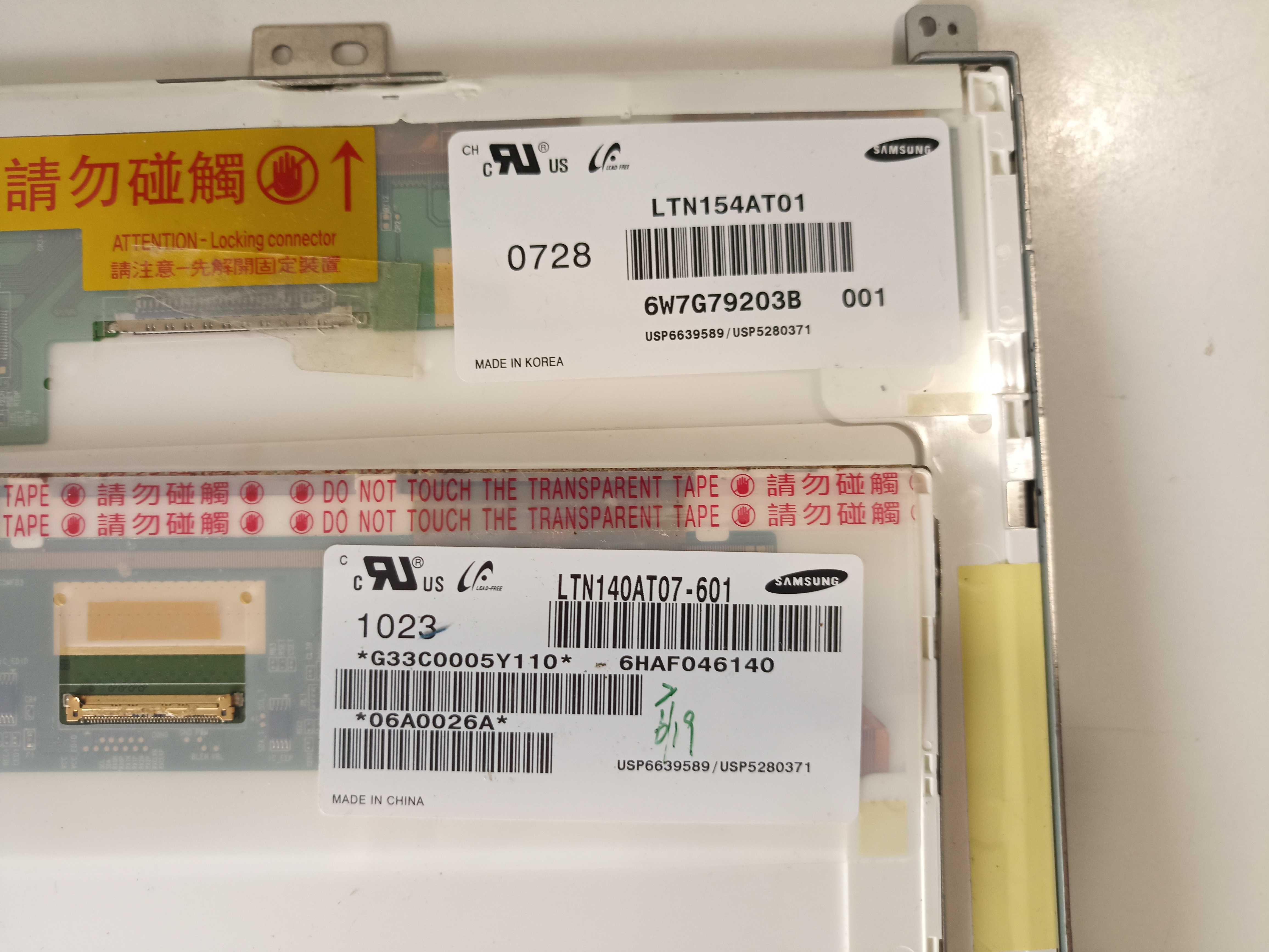 5 matryc LCD z laptopów
