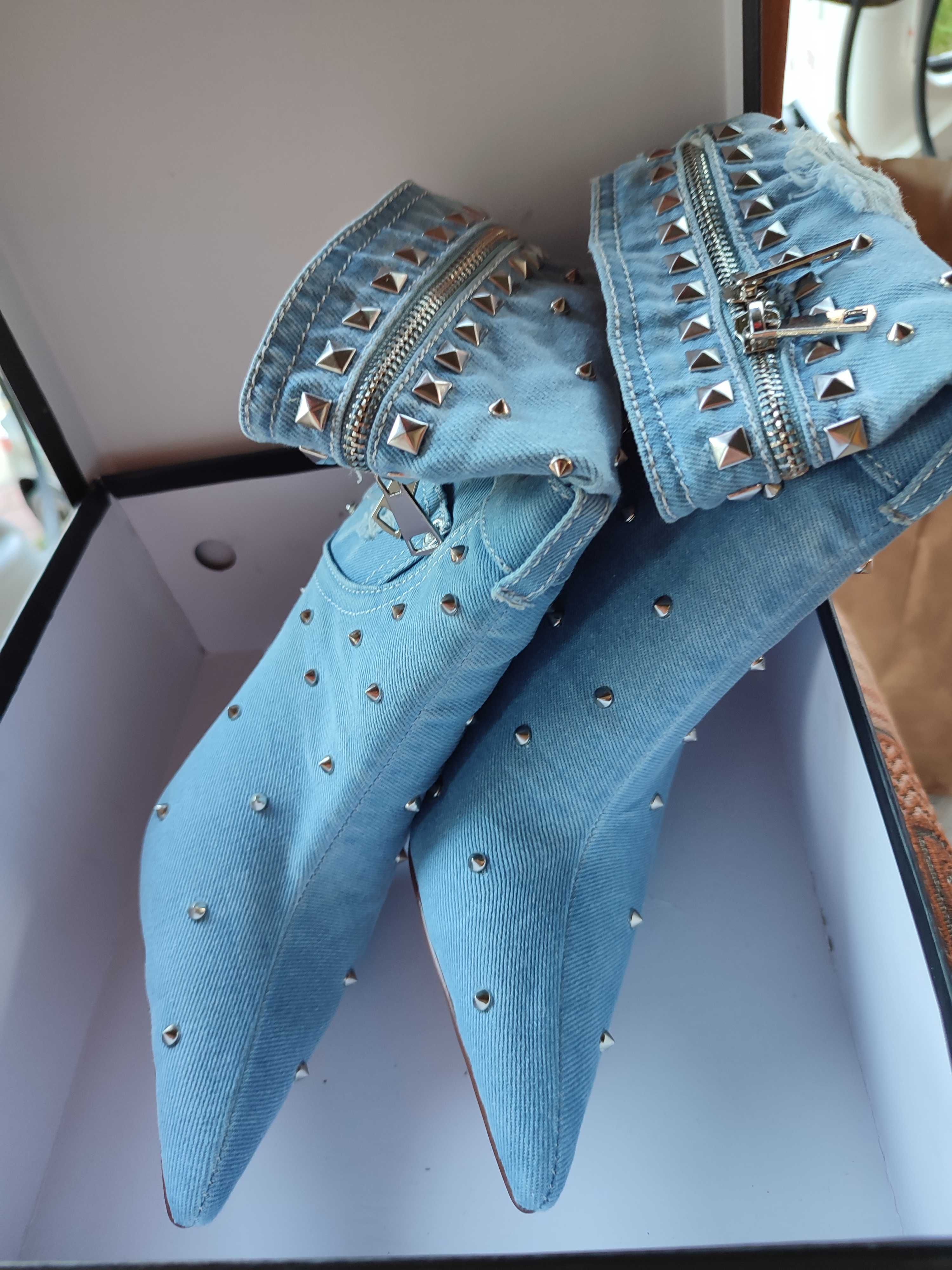 Buty damskie kozaki wiosenno-jesienne