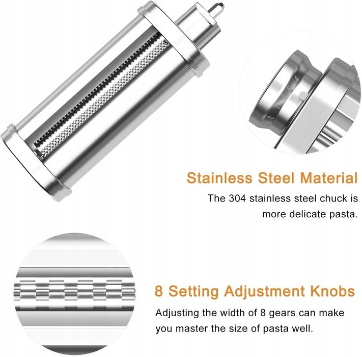 Assiduous Maszynka do robienia makaronu ze stali nierdzewnej