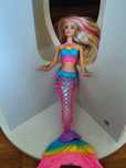 Lalka Barbie Syrenka świecąca